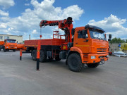 БКМ бортовой Камаз 43118 с КМУ Kanglim ks2056 с буровым оборудованием
