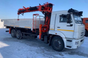 Бортовой Камаз 65117 с КМУ Канглим ks2056 с буровым оборудованием
