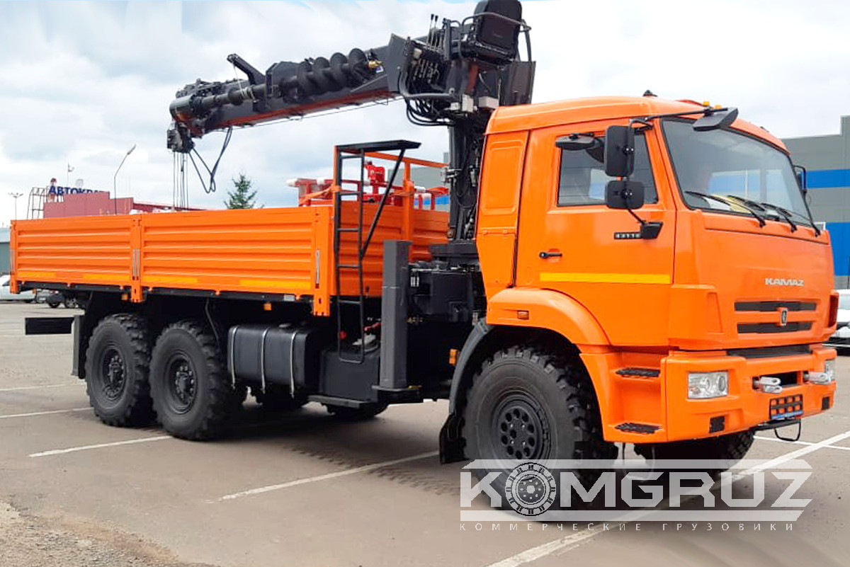Бурильно-крановая машина Камаз 43118 с бку Horyong hrs 216
