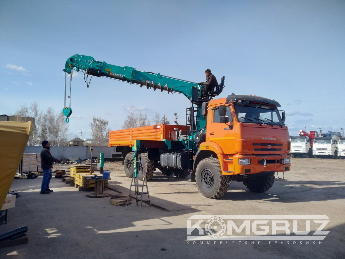 Бурильно-крановая машина Камаз 43118 с бку HKTC hls 8026S фото