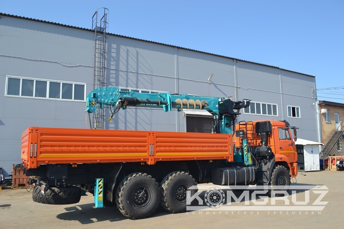 Бурильно-крановая машина Камаз 43118 с бку HKTC hls 8026S фото