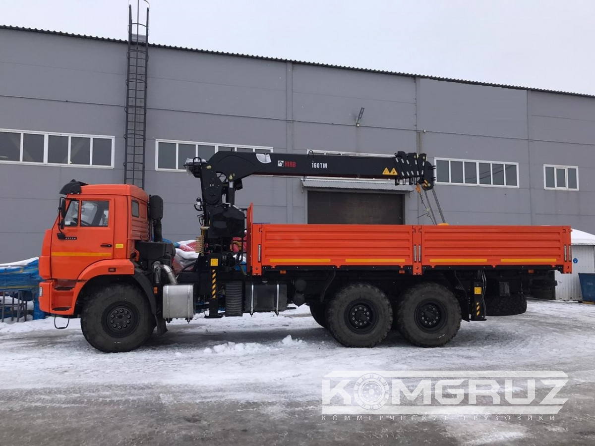 Бурильно-крановая машина Камаз 43118 с бку Hiab 160 ТМ-6 фото
