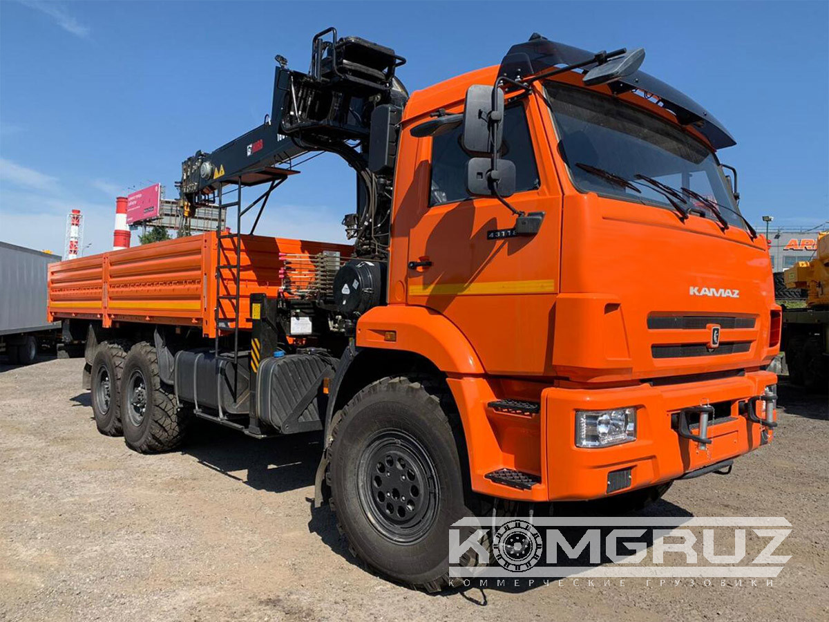 Бурильно-крановая машина Камаз 43118 с бку Hiab 160 ТМ-6 фото