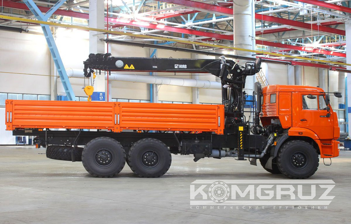 Бурильно-крановая машина Камаз 43118 с бку Hiab 160 ТМ-6 фото