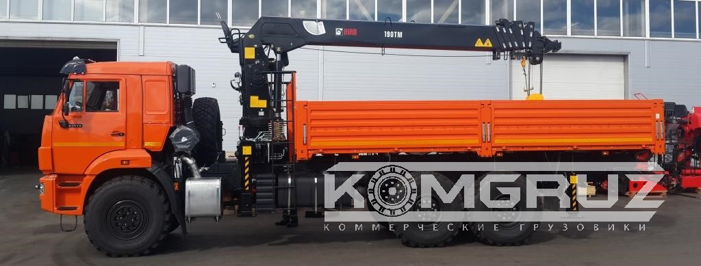 Бурильно-крановая машина Камаз 43118 с бку Hiab 190 ТМ-6 фото