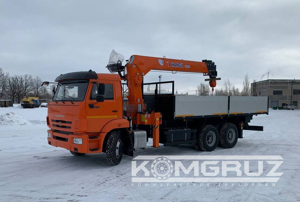 Бортовой Камаз 65115 с КМУ Hangil HGC 986