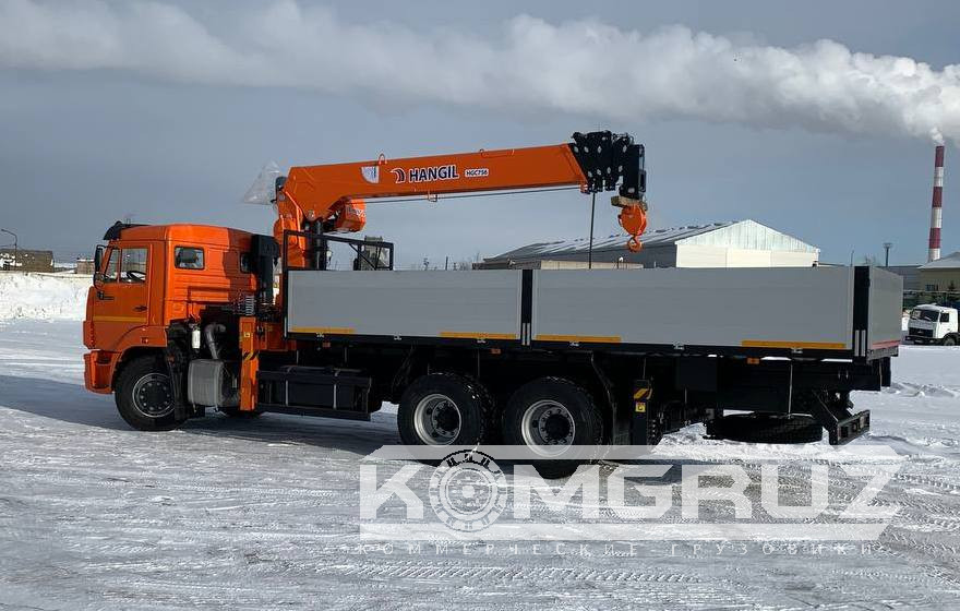 Бортовой Камаз 65115 с КМУ Hangil HGC 515