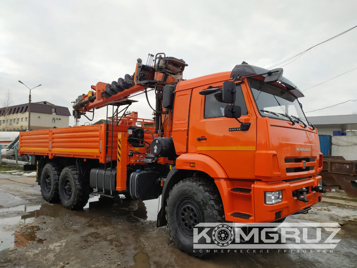 Бурильно-крановая машина Камаз 43118 с бку Hangil hgc 986