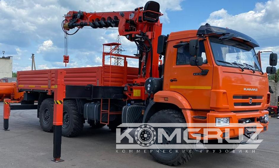 Бурильно-крановая машина Камаз 43118 с БКУ Kanglim KS 2056H