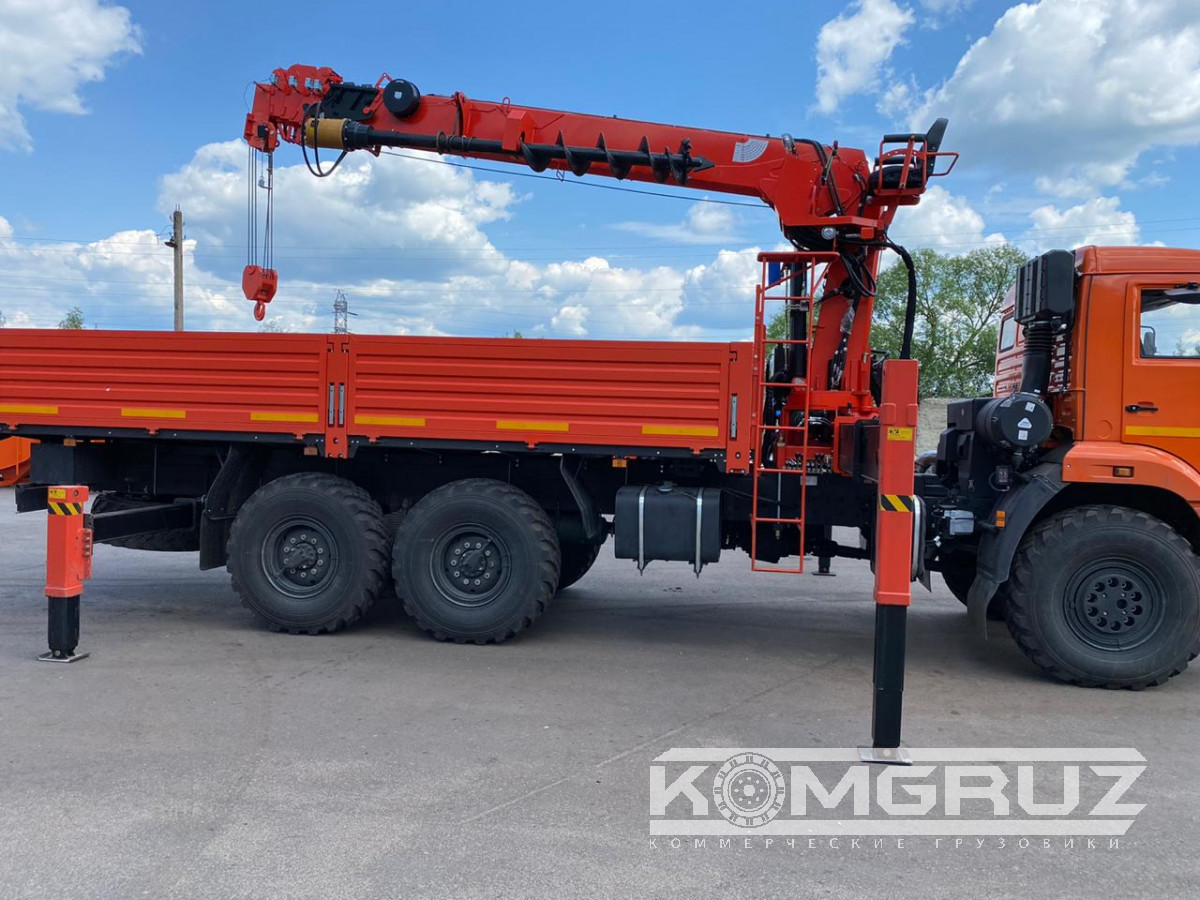 Бурильно-крановая машина Камаз 43118 с бку Kanglim ks 2057