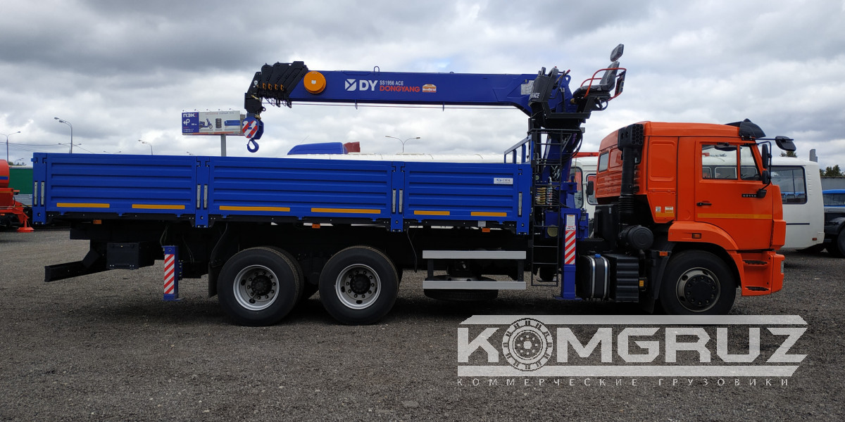 Бортовой КАМАЗ 65115 с КМУ DongYang SS 1956 ace