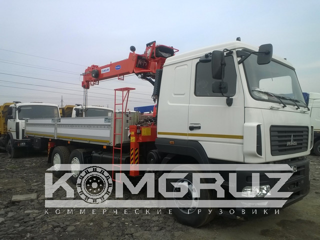 Бортовой МАЗ 6312 с КМУ Horyong HRS 217