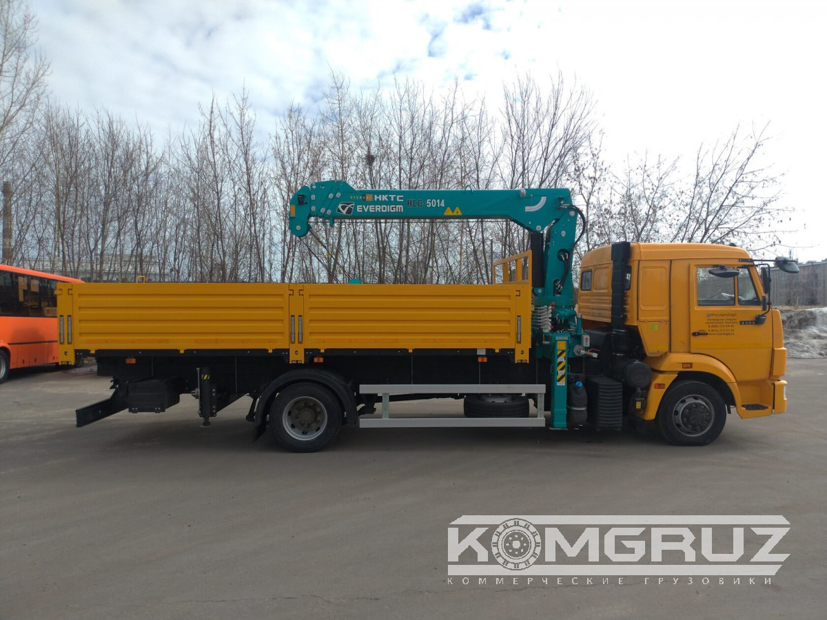 Бортовой Камаз 4308 с КМУ HKTC HLC 3014 фото