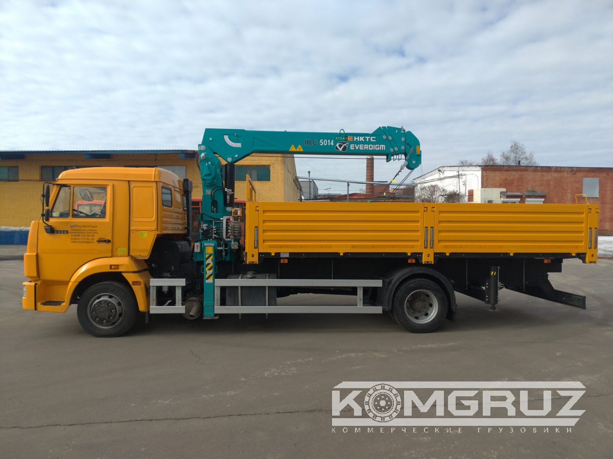 Бортовой Камаз 4308 с КМУ HKTC HLC 5014