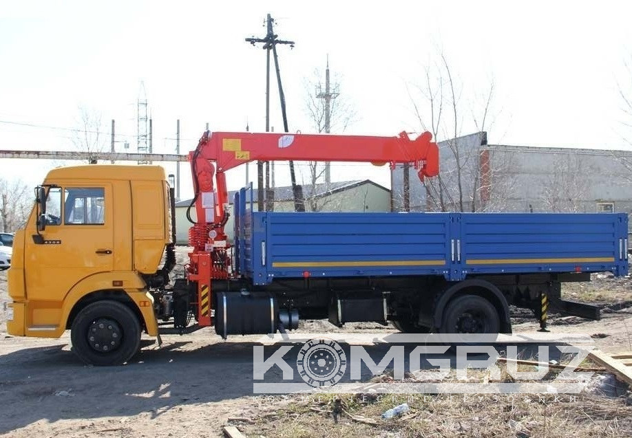 Бортовой Камаз 4308 с КМУ Hangil HGC 374L