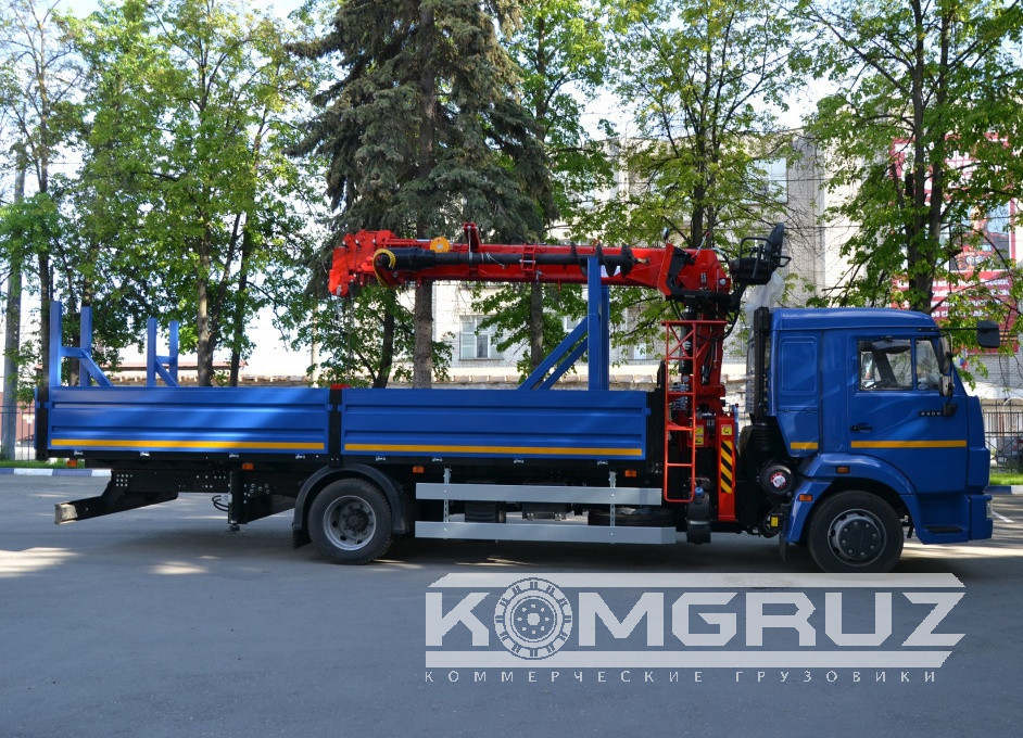 Бортовой Камаз 4308 с КМУ Taurus 034L