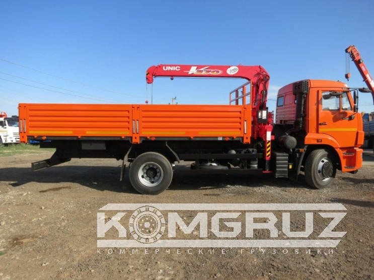 Бортовой Камаз 43253 с КМУ UNIC URV 373K