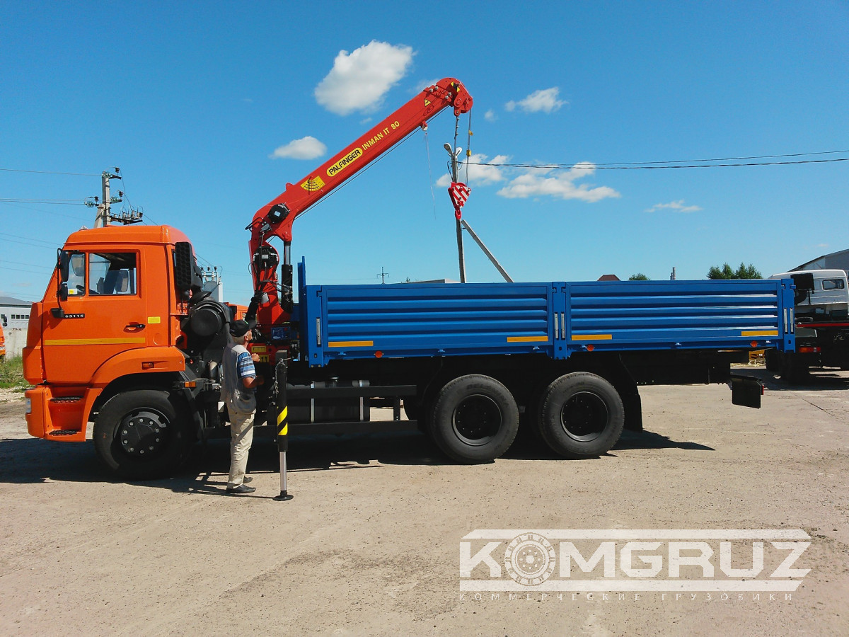 Бортовой Камаз 65117 с КМУ Инман ИТ-90