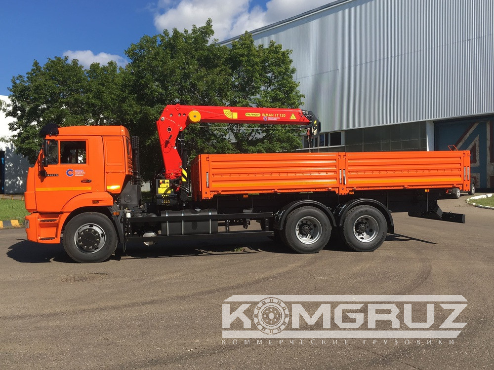 Бортовой Камаз 65117 с КМУ Инман ИТ-120