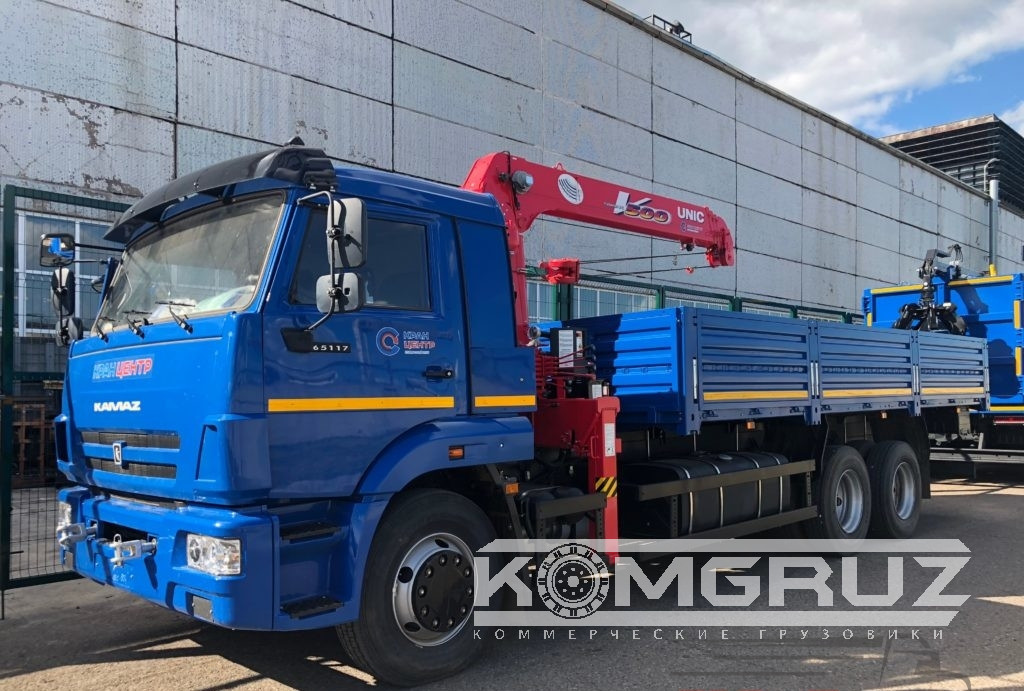 Бортовой Камаз 65117 с КМУ Unic URV 373K